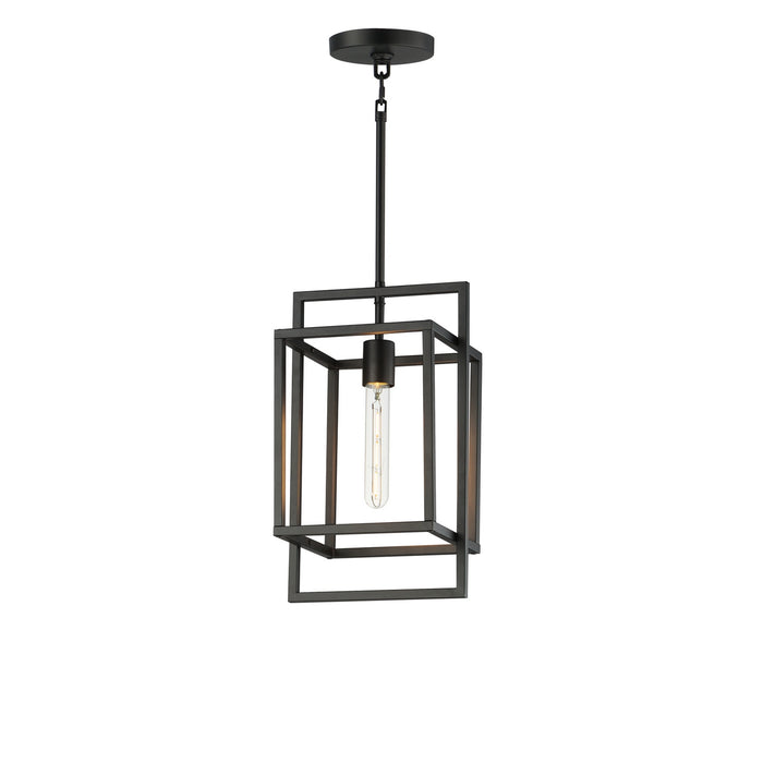 Myhouse Lighting Maxim - 10411BK - One Light Pendant - Gridline - Black