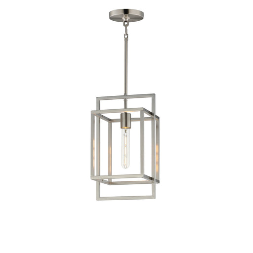 Myhouse Lighting Maxim - 10411SN - One Light Pendant - Gridline - Satin Nickel