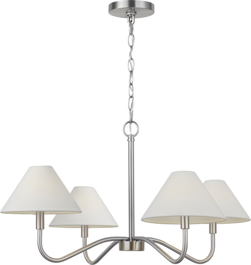 Myhouse Lighting Visual Comfort Studio - DJC1194BN - Four Light Chandelier - Eldon - Brushed Nickel