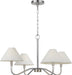 Myhouse Lighting Visual Comfort Studio - DJC1194BN - Four Light Chandelier - Eldon - Brushed Nickel