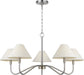 Myhouse Lighting Visual Comfort Studio - DJC1205BN - Five Light Chandelier - Eldon - Brushed Nickel