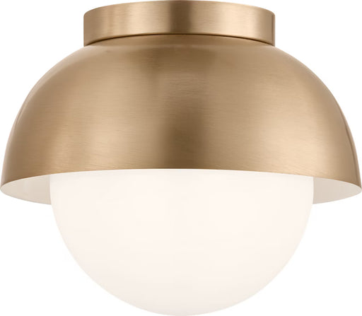 Myhouse Lighting Visual Comfort Studio - DJF1011SB - One Light Flush Mount - Hyde - Satin Brass