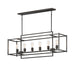Myhouse Lighting Maxim - 10416BK - Six Light Linear Pendant - Gridline - Black