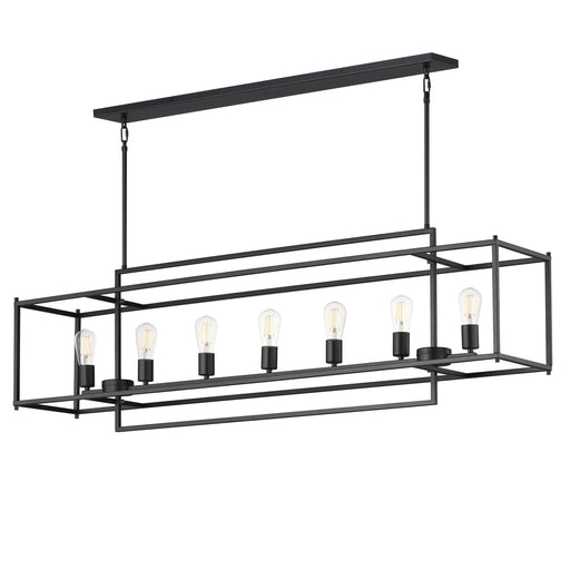 Myhouse Lighting Maxim - 10417BK - Seven Light Linear Pendant - Gridline - Black