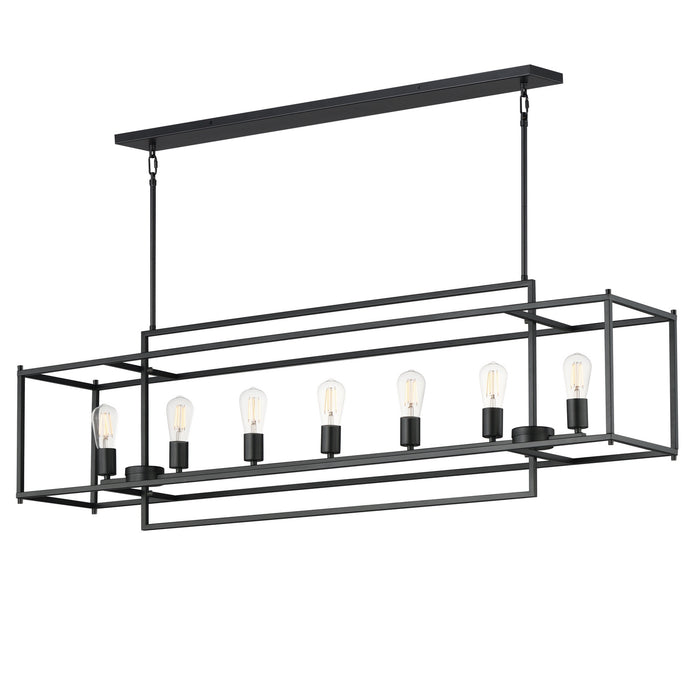 Myhouse Lighting Maxim - 10417BK - Seven Light Linear Pendant - Gridline - Black