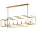 Myhouse Lighting Maxim - 10417NAB - Seven Light Linear Pendant - Gridline - Natural Aged Brass