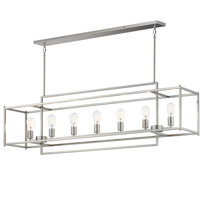 Myhouse Lighting Maxim - 10417SN - Seven Light Linear Pendant - Gridline - Satin Nickel