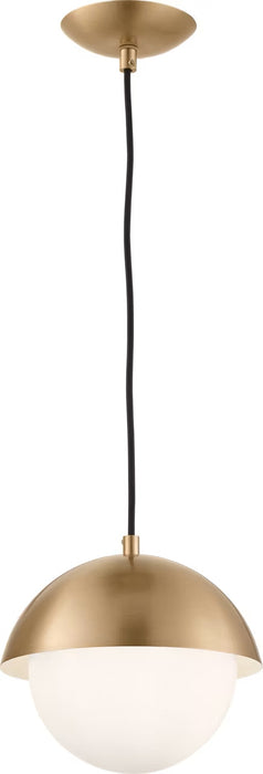 Myhouse Lighting Visual Comfort Studio - DJP1021SB - One Light Pendant - Hyde - Satin Brass