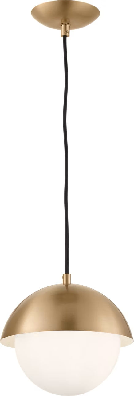 Myhouse Lighting Visual Comfort Studio - DJP1021SB - One Light Pendant - Hyde - Satin Brass