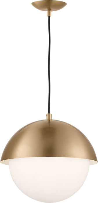 Myhouse Lighting Visual Comfort Studio - DJP1031SB - One Light Pendant - Hyde - Satin Brass
