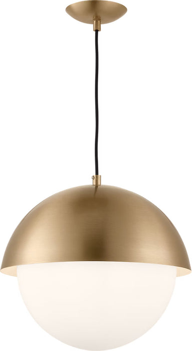Myhouse Lighting Visual Comfort Studio - DJP1041SB - One Light Pendant - Hyde - Satin Brass