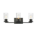 Myhouse Lighting Maxim - 10463CDBK - Three Light Bath Vanity - Livingston - Black