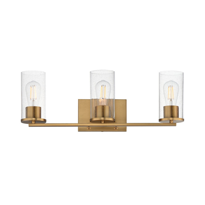 Myhouse Lighting Maxim - 10463CDNAB - Three Light Bath Vanity - Livingston - Natural Aged Brass