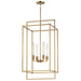 Myhouse Lighting Maxim - 10413NAB - Four Light Pendant - Gridline - Natural Aged Brass