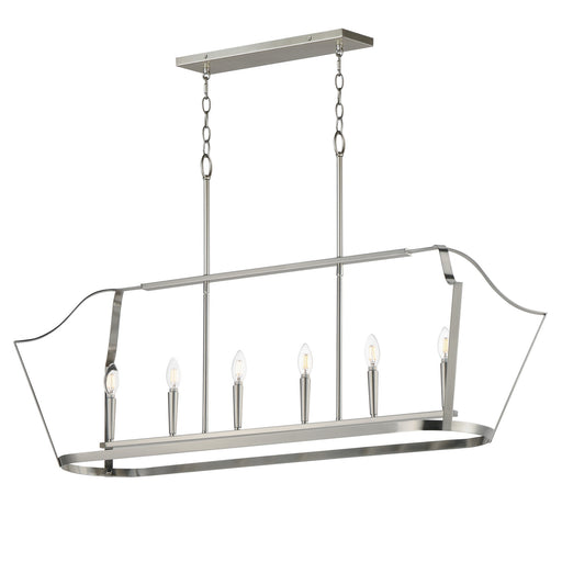 Myhouse Lighting Maxim - 10427SN - Six Light Linear Pendant - Arden - Satin Nickel