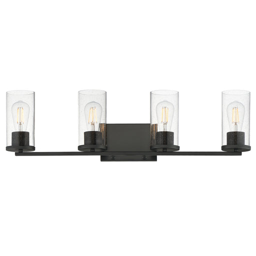 Myhouse Lighting Maxim - 10464CDBK - Four Light Bath Vanity - Livingston - Black