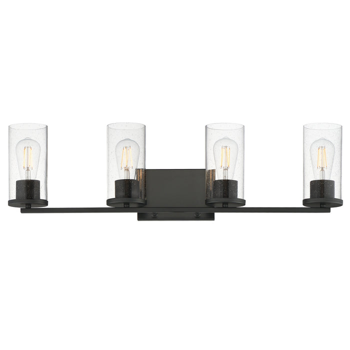 Myhouse Lighting Maxim - 10464CDBK - Four Light Bath Vanity - Livingston - Black