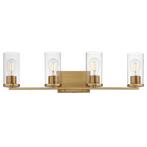 Myhouse Lighting Maxim - 10464CDNAB - Four Light Bath Vanity - Livingston - Natural Aged Brass