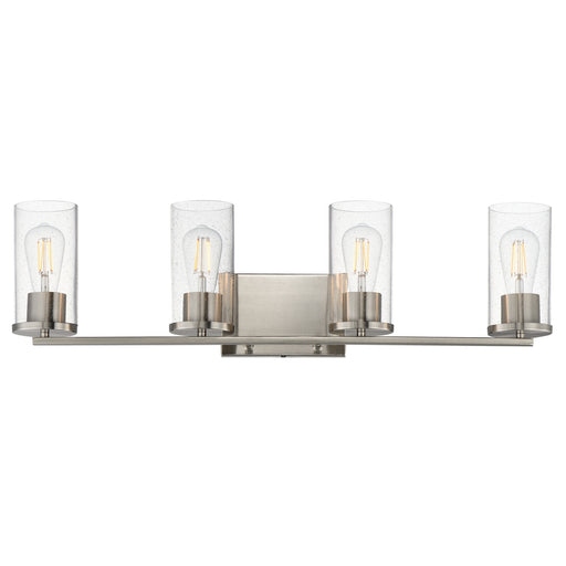 Myhouse Lighting Maxim - 10464CDSN - Four Light Bath Vanity - Livingston - Satin Nickel