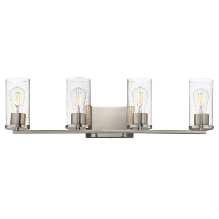 Myhouse Lighting Maxim - 10464CDSN - Four Light Bath Vanity - Livingston - Satin Nickel