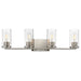 Myhouse Lighting Maxim - 10464CDSN - Four Light Bath Vanity - Livingston - Satin Nickel