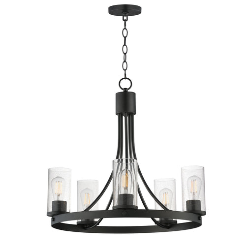 Myhouse Lighting Maxim - 10465CDBK - Five Light Chandelier - Livingston - Black