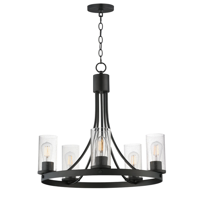 Myhouse Lighting Maxim - 10465CDBK - Five Light Chandelier - Livingston - Black