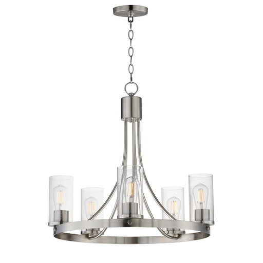 Myhouse Lighting Maxim - 10465CDSN - Five Light Chandelier - Livingston - Satin Nickel
