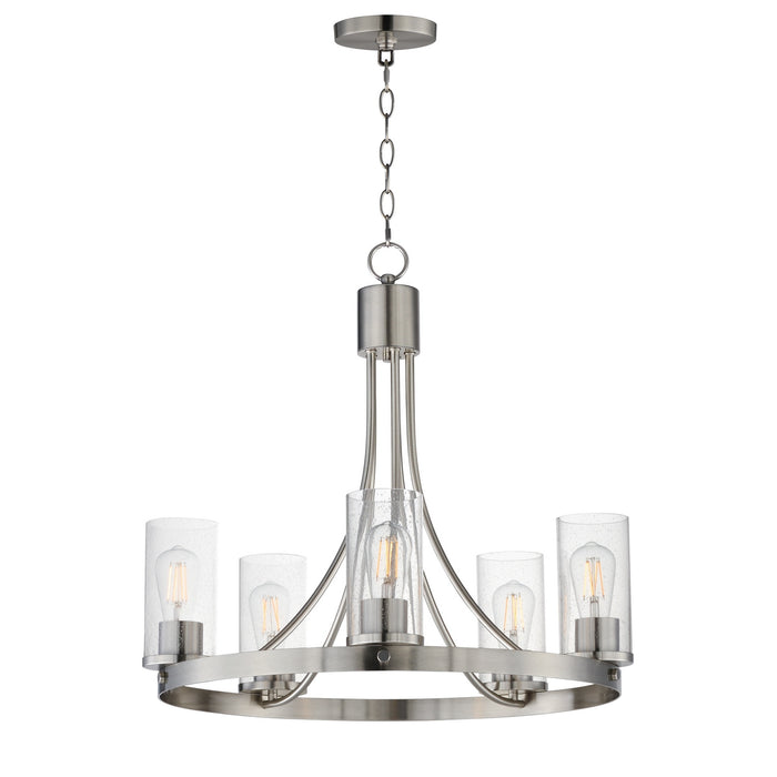Myhouse Lighting Maxim - 10465CDSN - Five Light Chandelier - Livingston - Satin Nickel