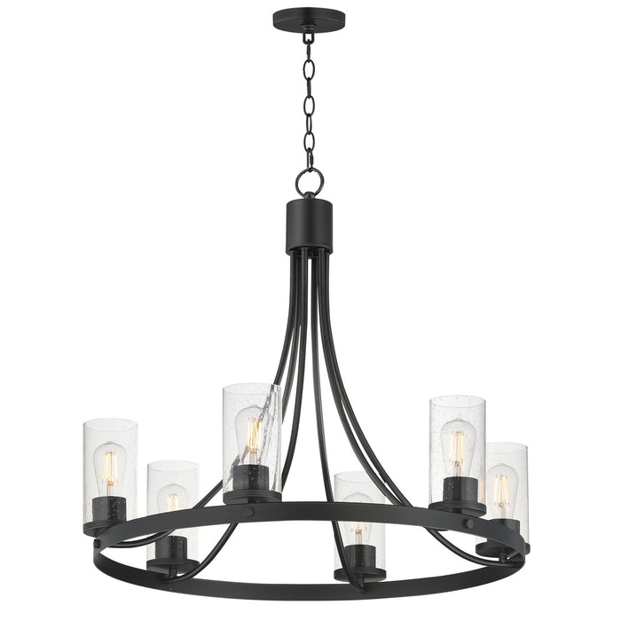 Myhouse Lighting Maxim - 10466CDBK - Six Light Chandelier - Livingston - Black