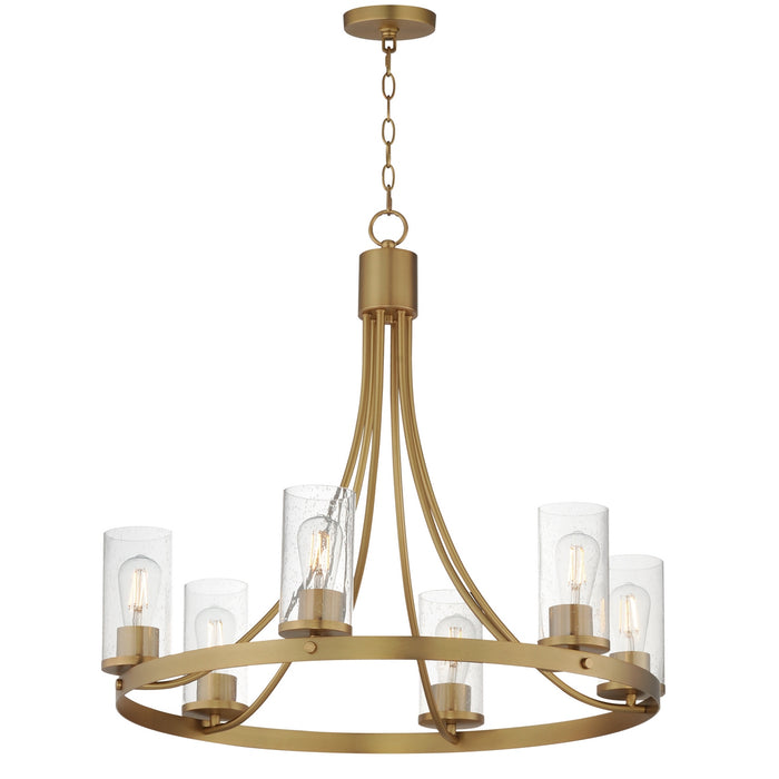 Myhouse Lighting Maxim - 10466CDNAB - Six Light Chandelier - Livingston - Natural Aged Brass