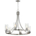 Myhouse Lighting Maxim - 10466CDSN - Six Light Chandelier - Livingston - Satin Nickel