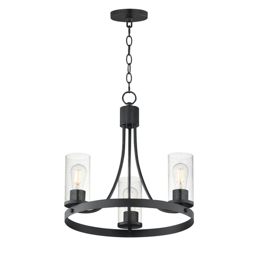 Myhouse Lighting Maxim - 10467CDBK - Three Light Chandelier - Livingston - Black