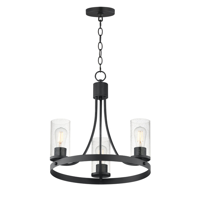 Myhouse Lighting Maxim - 10467CDBK - Three Light Chandelier - Livingston - Black