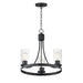 Myhouse Lighting Maxim - 10467CDBK - Three Light Chandelier - Livingston - Black