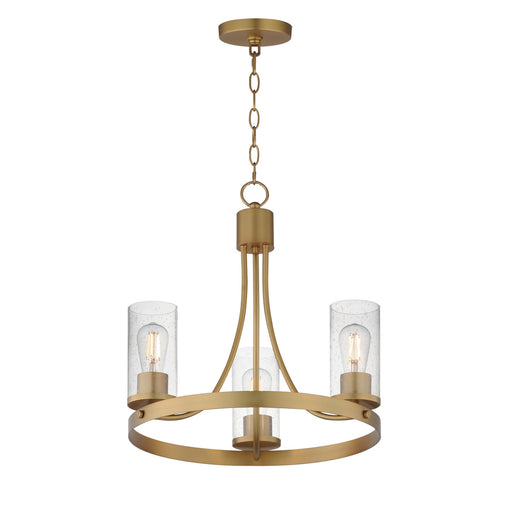 Myhouse Lighting Maxim - 10467CDNAB - Three Light Chandelier - Livingston - Natural Aged Brass