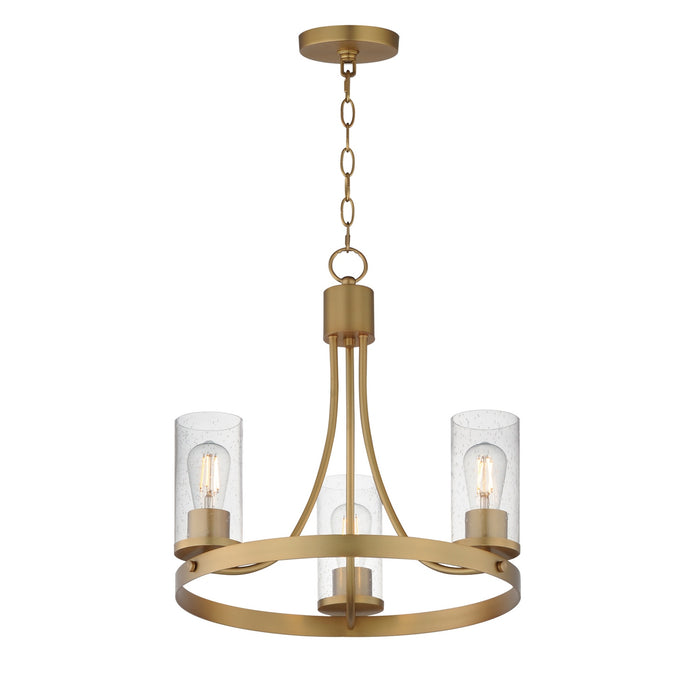 Myhouse Lighting Maxim - 10467CDNAB - Three Light Chandelier - Livingston - Natural Aged Brass