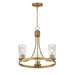 Myhouse Lighting Maxim - 10467CDNAB - Three Light Chandelier - Livingston - Natural Aged Brass