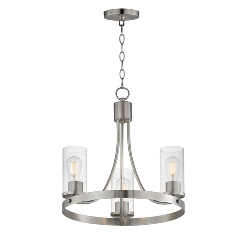 Myhouse Lighting Maxim - 10467CDSN - Three Light Chandelier - Livingston - Satin Nickel