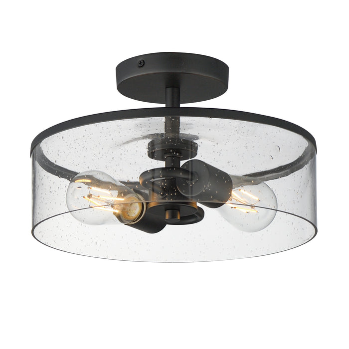 Myhouse Lighting Maxim - 10469CDBK - Two Light Semi-Flush Mount - Livingston - Black