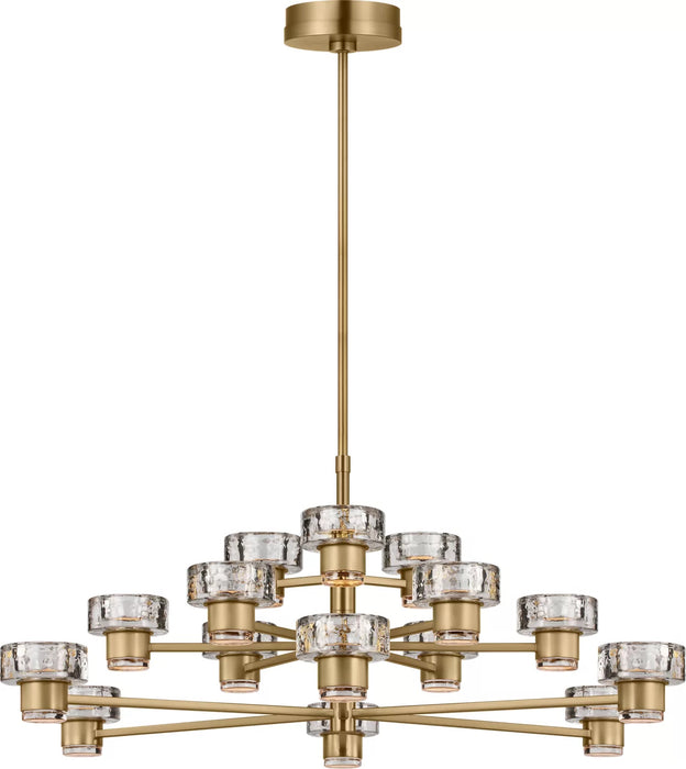 Myhouse Lighting Visual Comfort Studio - SCCHCCH10127EBSCPG - LED Chandelier - Holsted - Estate Brass