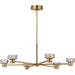 Myhouse Lighting Visual Comfort Studio - SCCHCCH10427EBSCPG - LED Chandelier - Holsted - Estate Brass