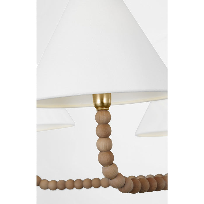 Myhouse Lighting Visual Comfort Studio - SCCHCCH113GDNAWWL - Six Light Chandelier - Fiona - Gild