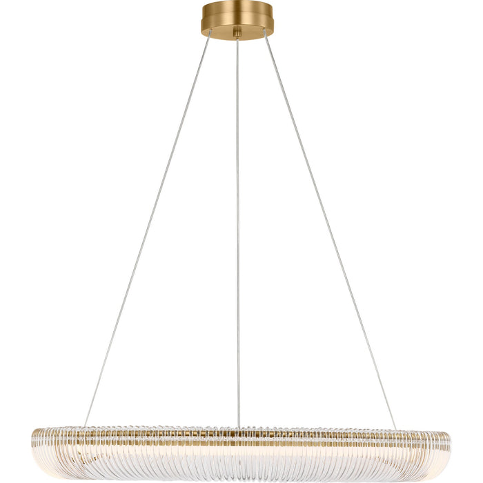 Myhouse Lighting Visual Comfort Studio - SCCHCCH11727BBSCA - LED Chandelier - Pierce - Burnished Brass