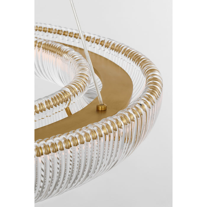 Myhouse Lighting Visual Comfort Studio - SCCHCCH11727BBSCA - LED Chandelier - Pierce - Burnished Brass