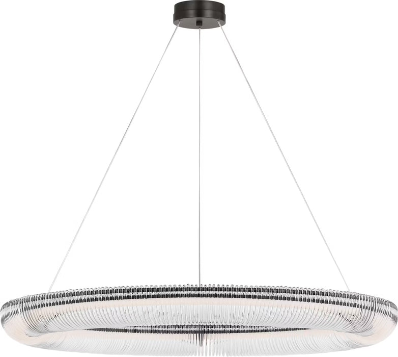 Myhouse Lighting Visual Comfort Studio - SCCHCCH11827AICA - LED Chandelier - Pierce - Aged Iron
