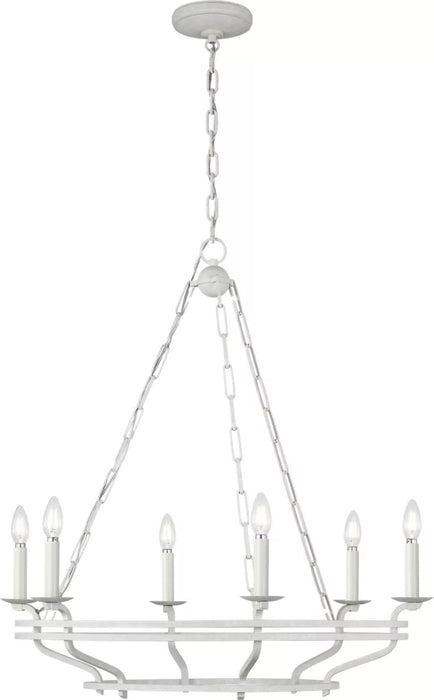 Myhouse Lighting Visual Comfort Studio - SCCHCCH119APL - Six Light Chandelier - Brighton - Aged Pewter