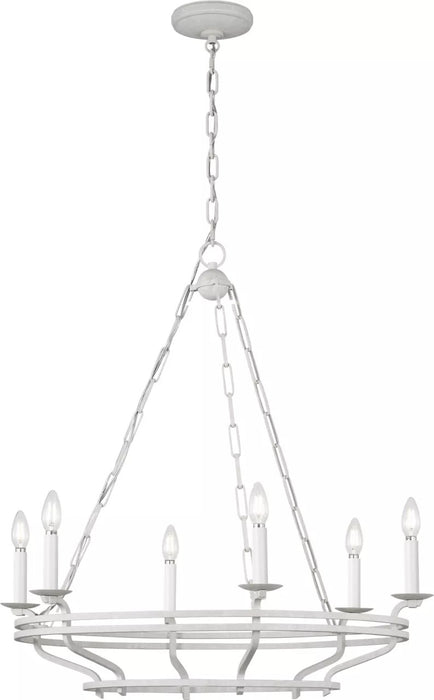 Myhouse Lighting Visual Comfort Studio - SCCHCCH119APL - Six Light Chandelier - Brighton - Aged Pewter