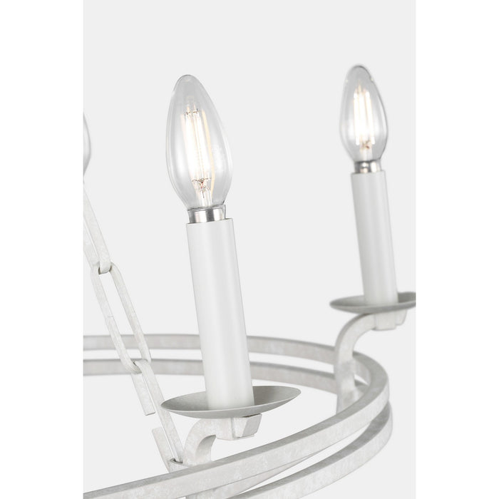 Myhouse Lighting Visual Comfort Studio - SCCHCCH119APL - Six Light Chandelier - Brighton - Aged Pewter