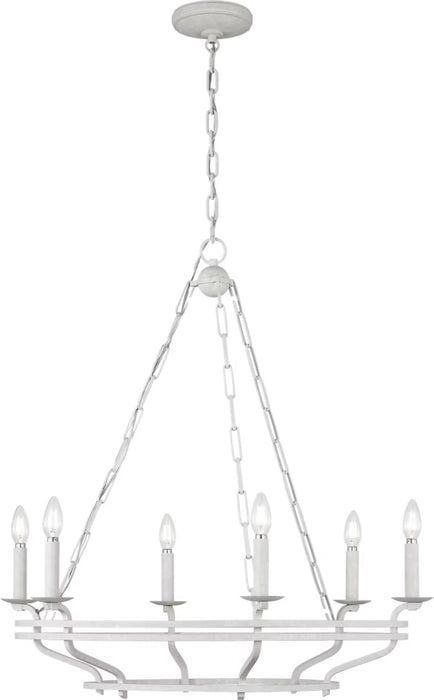 Myhouse Lighting Visual Comfort Studio - SCCHCCH119APL - Six Light Chandelier - Brighton - Aged Pewter